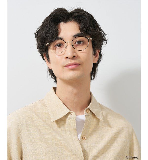  「ボストン型 メガネ Disney PRINCESS ベル  (ドレスアップライン)  ディズニープリンセス レンズ交換券付」|メガネ|