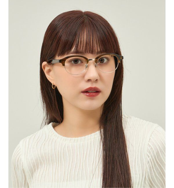  「Zoff｜Knuth Marf ボストン型 メガネ   伊達・度付きメガネ ユニセックス サーモント型   レンズ交換券付」|メガネ|