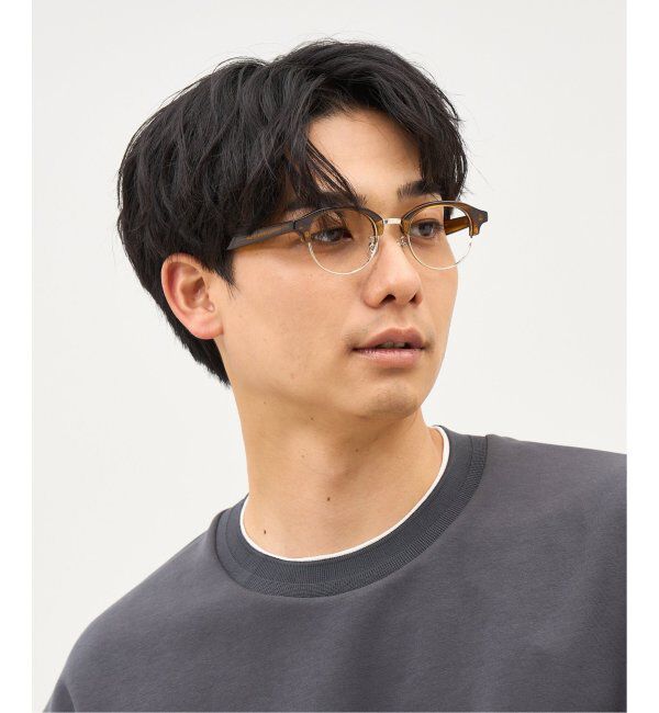  「Zoff｜Knuth Marf ボストン型 メガネ   伊達・度付きメガネ ユニセックス サーモント型   レンズ交換券付」|メガネ|