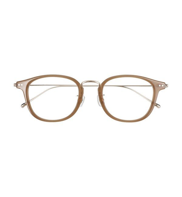  「Zoff｜メガネ｜高級感 チタン｜Made in JAPAN （メイドインジャパン） レンズ交換券付」|メガネ|ブラウン