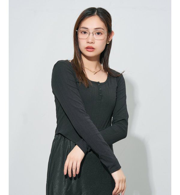  「ウエリントン型メガネ｜読書 レディース 女性用 大人可愛い 大理石｜Zoff｜CHIC レンズ交換券付」|メガネ|