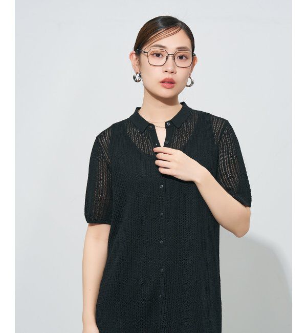  「ウエリントン型メガネ｜読書 レディース 女性用 大人可愛い 大理石｜Zoff｜CHIC レンズ交換券付」|メガネ|