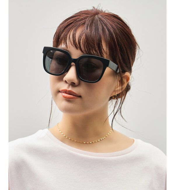  「SUNCUTGlasses/UV100%CUT サングラス ビッグシェイプ  カラーレンズ 紫外線対策 UVカット ユニセックス」|サングラス|