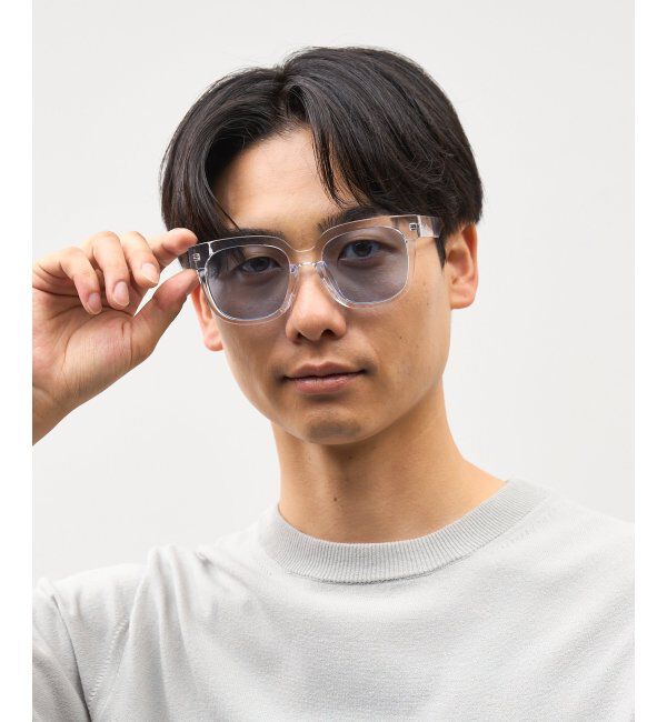  「SUNCUTGlasses/UV100%CUT サングラス ビッグシェイプ  カラーレンズ 紫外線対策 UVカット ユニセックス」|サングラス|