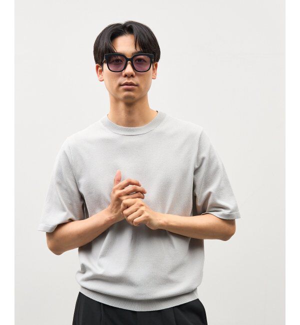  「SUNCUTGlasses/UV100%CUT サングラス ビッグシェイプ  カラーレンズ 紫外線対策 UVカット ユニセックス」|サングラス|