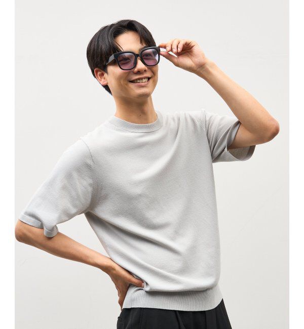  「SUNCUTGlasses/UV100%CUT サングラス ビッグシェイプ  カラーレンズ 紫外線対策 UVカット ユニセックス」|サングラス|