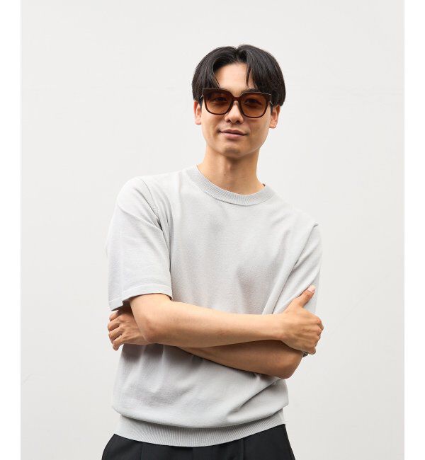  「SUNCUTGlasses/UV100%CUT サングラス ビッグシェイプ  カラーレンズ 紫外線対策 UVカット ユニセックス」|サングラス|