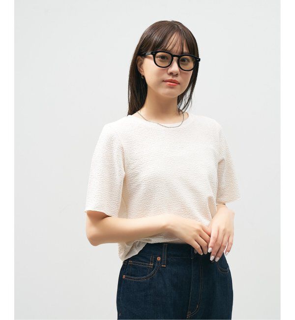  「Zoff｜AOI IHARA ウェリントン型 サングラス カラーレンズ 黒縁 クリアフレーム 紫外線対策 UVカット  」|サングラス|