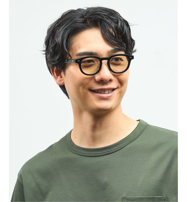  「Zoff｜AOI IHARA ウェリントン型 サングラス カラーレンズ 黒縁 クリアフレーム 紫外線対策 UVカット  」|サングラス|