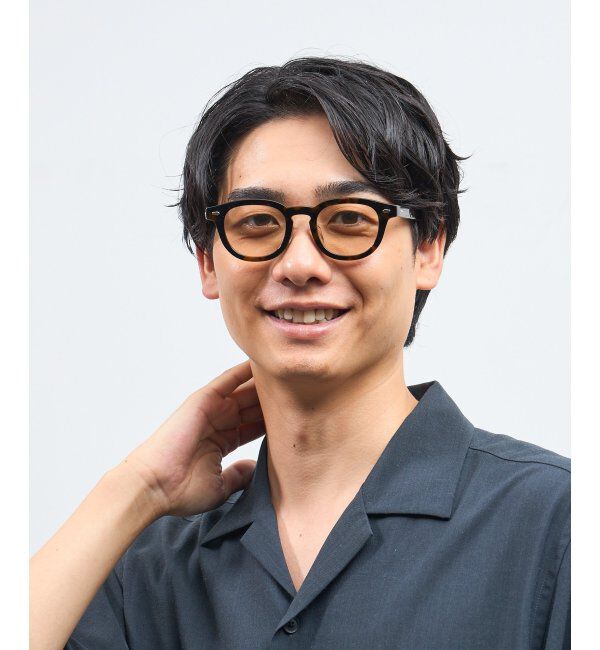  「Zoff｜AOI IHARA ウェリントン型 サングラス カラーレンズ 黒縁 クリアフレーム 紫外線対策 UVカット  」|サングラス|