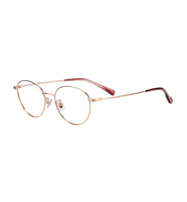  「ボストン型 メガネ 軽量｜メタルフレーム｜伊達メガネ 度付きメガネ｜大人可愛い｜Zoff｜ レンズ交換券付」|メガネ|