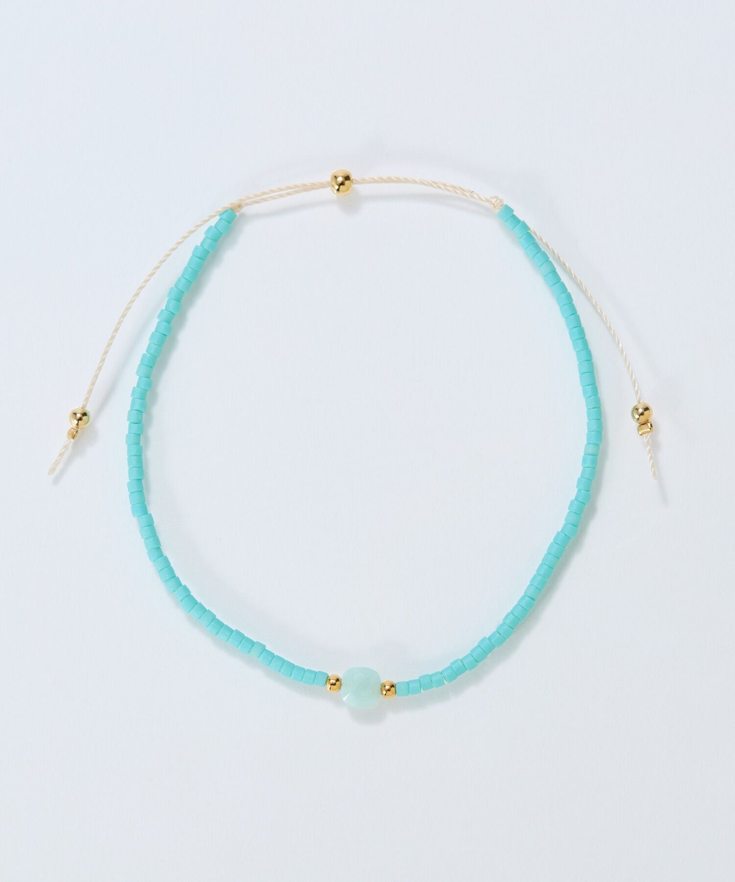 Phoebe「ストーンコードブレスレット　ブルー/天然石」|ブレスレット・バングル|