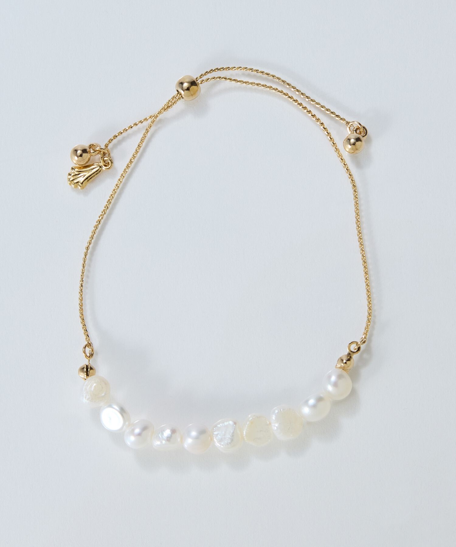Phoebe「フレッシュウォーターパールブレスレット　ゴールド/淡水パール」|ブレスレット・バングル|