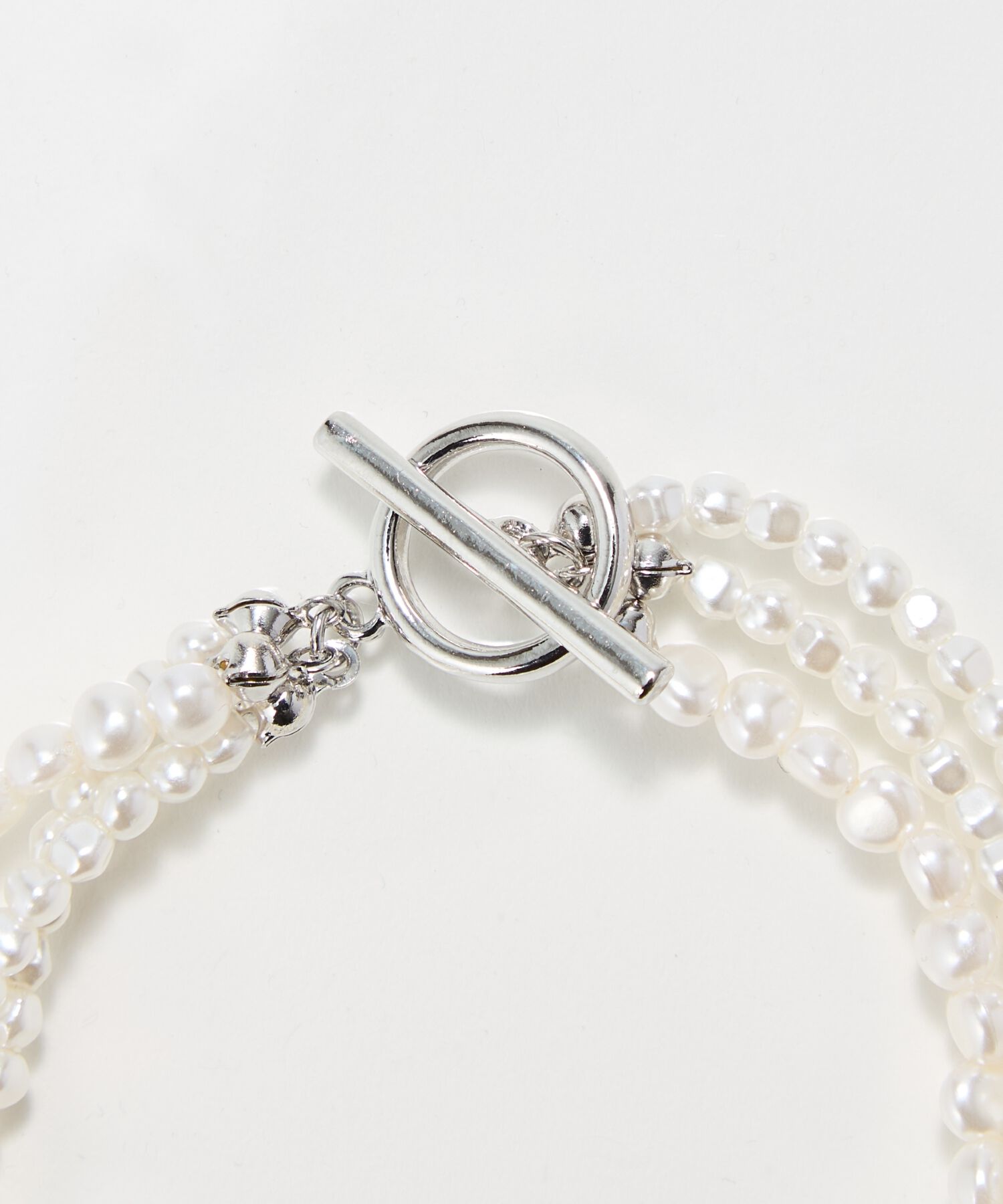 Phoebe「レイヤードバロックパールマンテルブレスレット　シルバー」|ブレスレット・バングル|