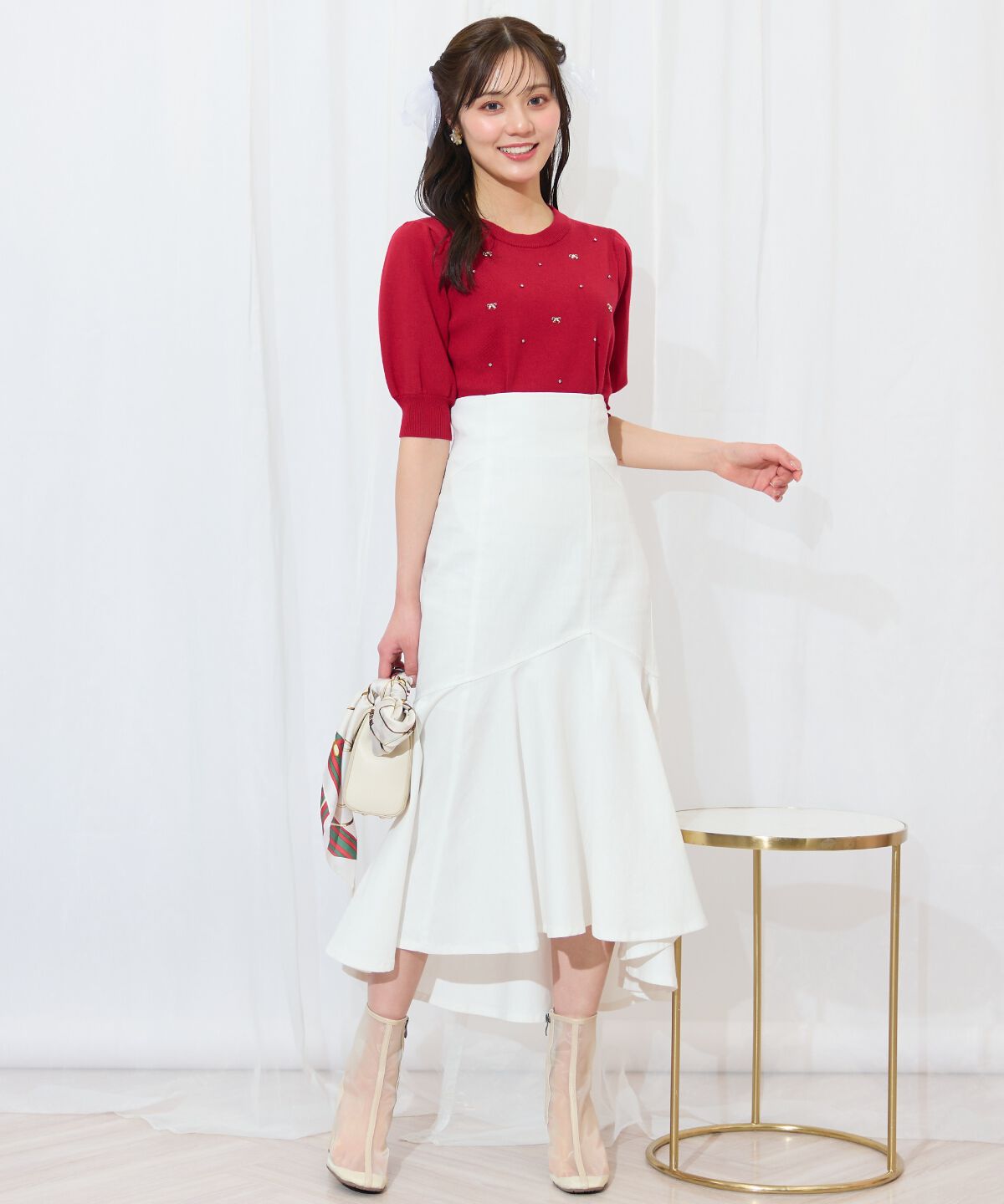 WILLSELECTION「アシメヘムフィッシュテールスカート」|フレア|