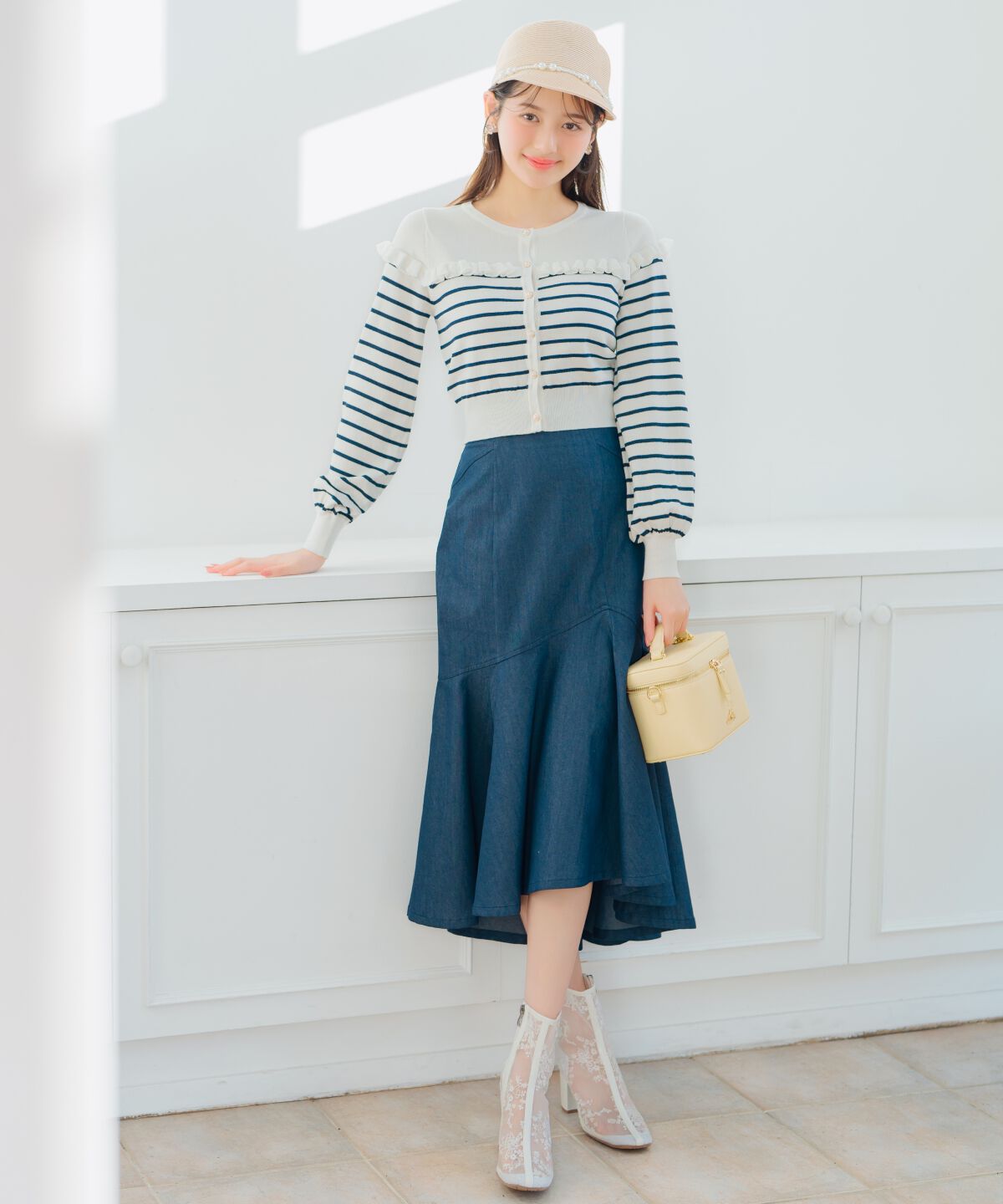 WILLSELECTION「アシメヘムフィッシュテールスカート」|フレア|