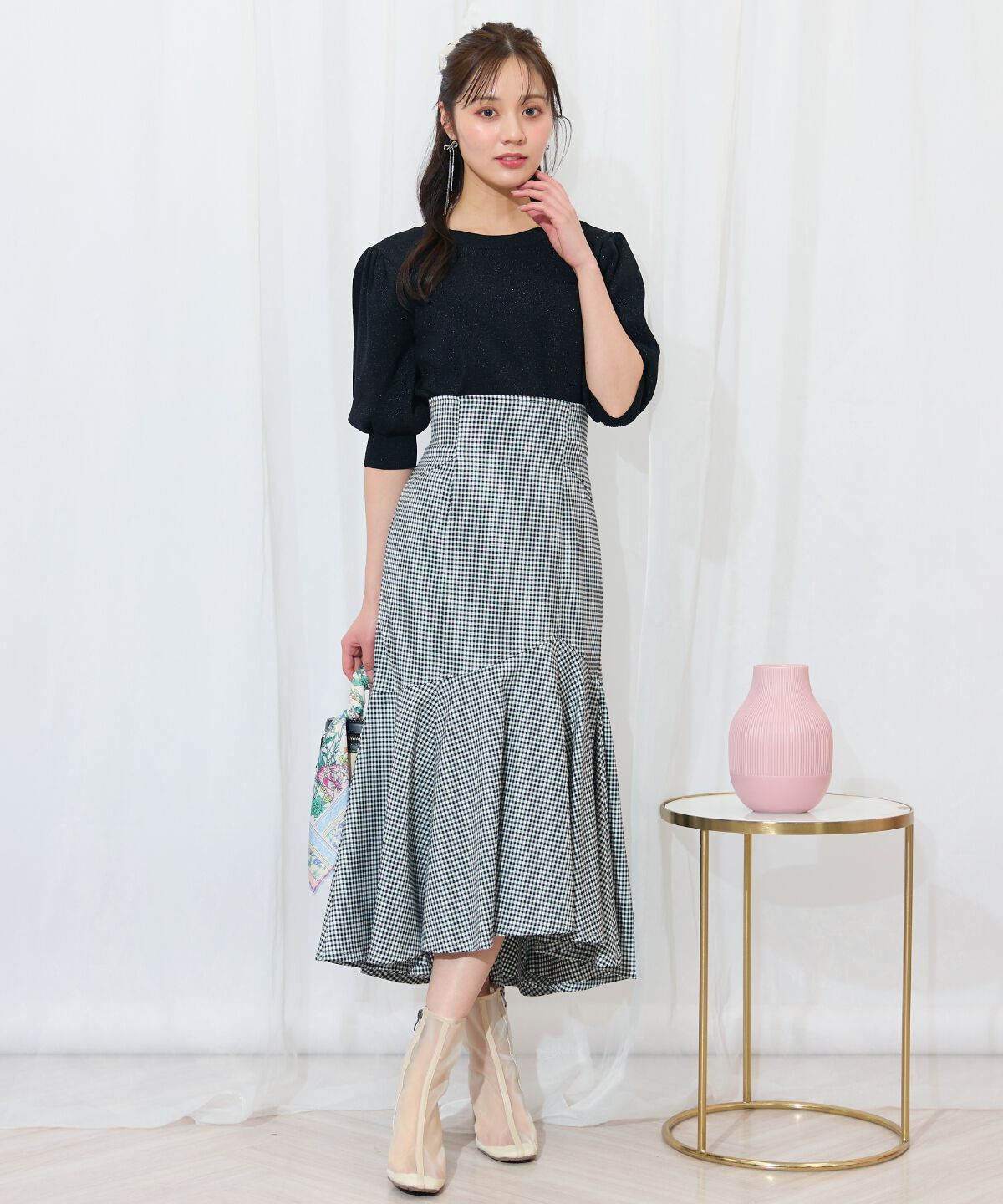 WILLSELECTION「アシメヘムフィッシュテールスカート」|フレア|