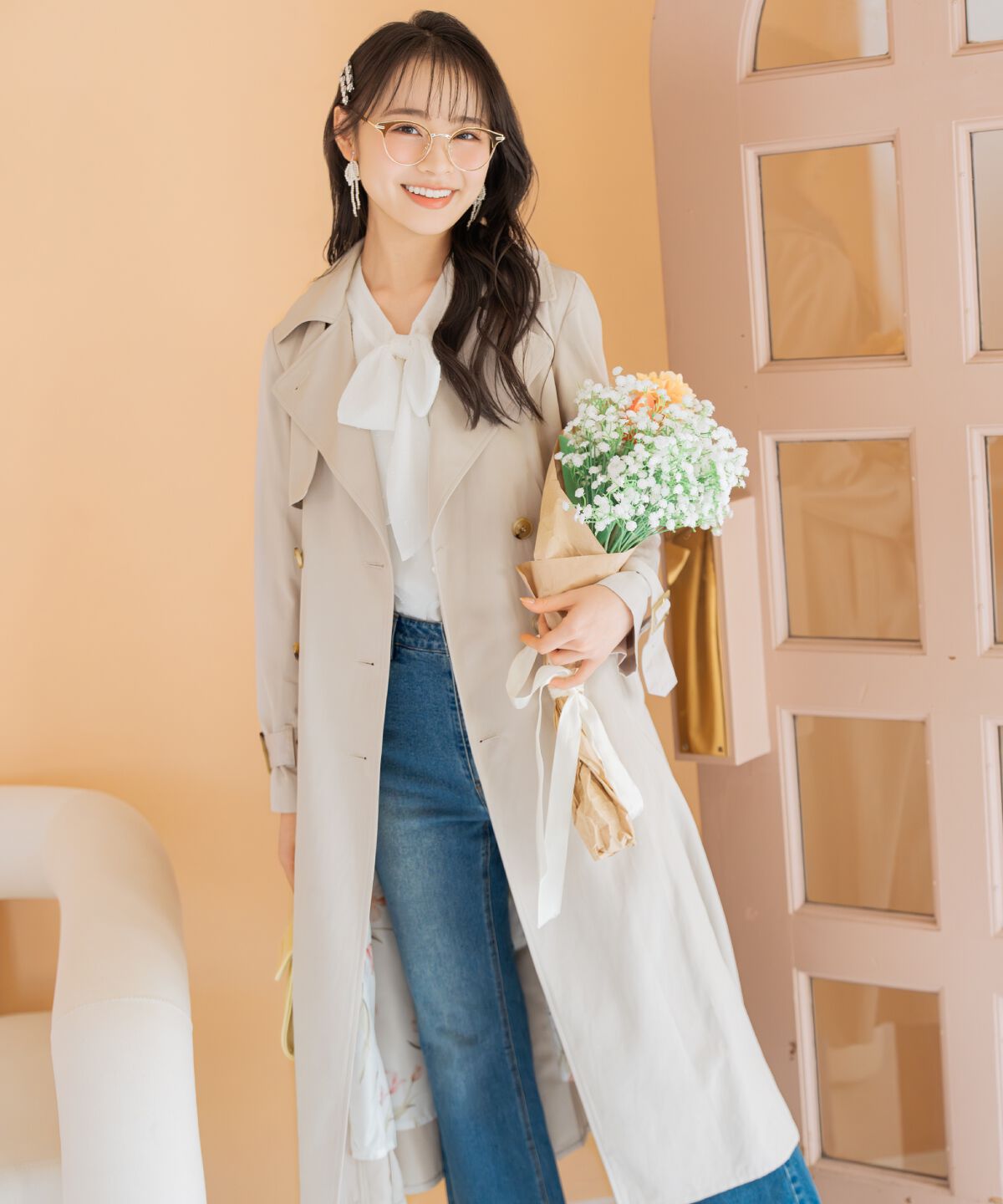 WILLSELECTION「オリジナルフレアトレンチコート」|トレンチコート|