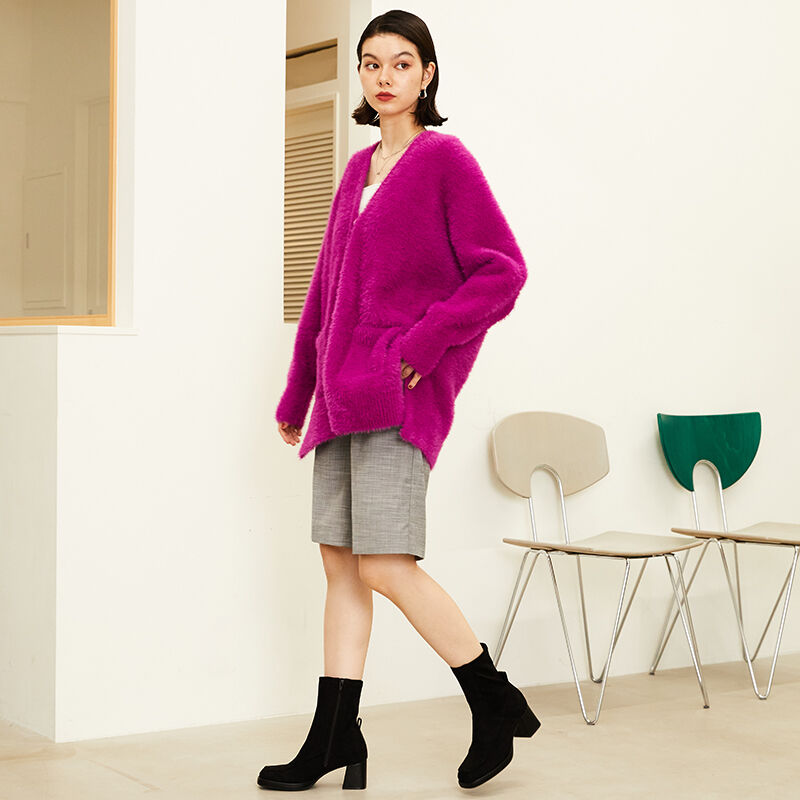 ORiental TRaffic「プラットフォームモカヒールブーツ/31436」|ショートブーツ|