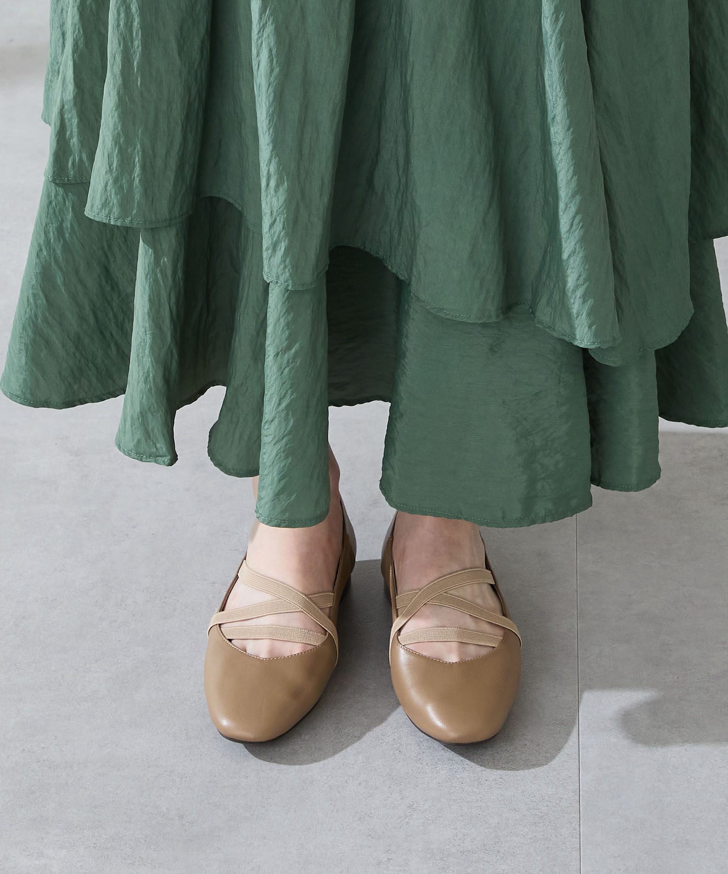 WA Oriental TRaffic「●2025秋冬新作●ゴムストラップフラットパンプス/52305」|パンプス|