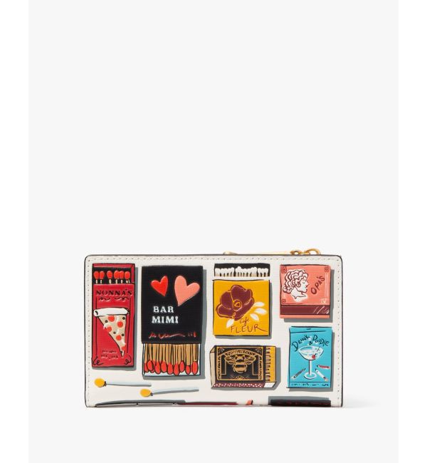 kate spade new york「モーガン マッチボックス エンボス スモール スリム バイフォールド ウォレット」|財布|