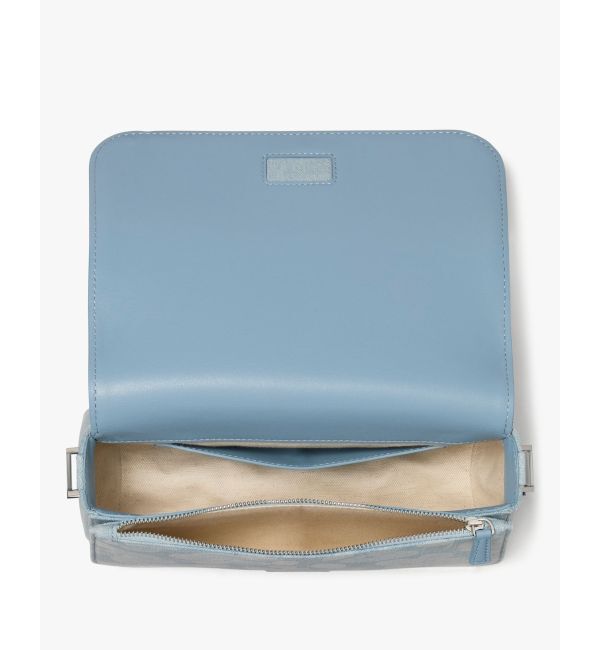 kate spade new york「リブ スペード フラワー プリンテッド デニム スモール フラップ クロスボディ」|ショルダー・メッセンジャー|