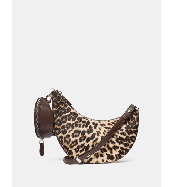 kate spade new york「ケーエスデュオ ダウンタウン レオパード ヘアカーフ クロスボディ バッグ」|ショルダー・メッセンジャー|