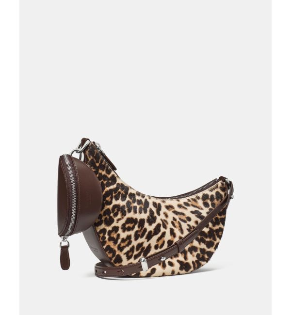 kate spade new york「ケーエスデュオ ダウンタウン レオパード ヘアカーフ クロスボディ バッグ」|ショルダー・メッセンジャー|