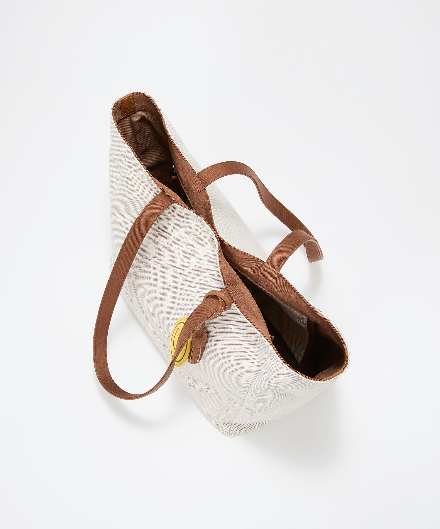 TOPKAPI BREATH「【Breath TOPKAPI】SMILE COLLECTION エンボス スマイル ビッグ トートバッグ /スマイルチャーム付き」|トートバッグ|