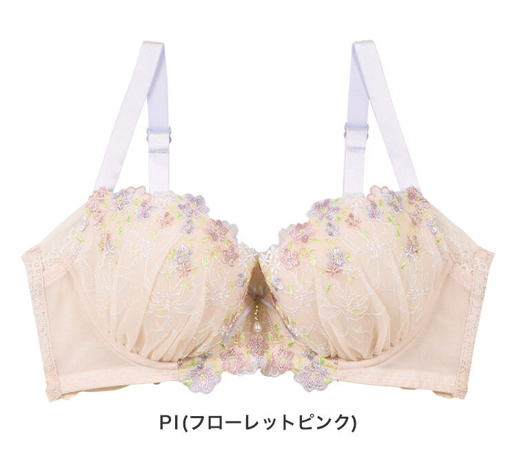 intesucre「アンテシュクレ なでしこブラ 脇高スレンダースタイル ブラジャー単品 CDEFGカップ IBT354」|インナー|