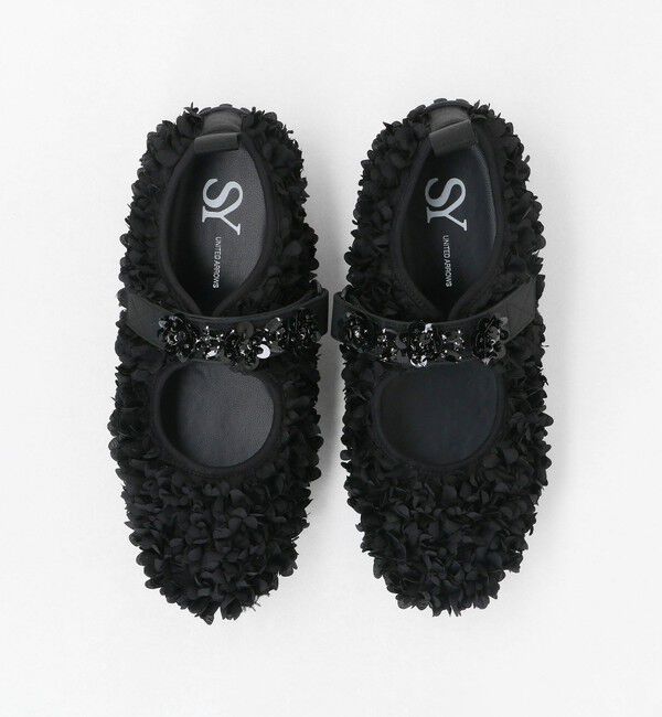 ODETTE E ODILE「＜SY＞ フラワービジューベルクロ フラット20&uarr;」|パンプス|