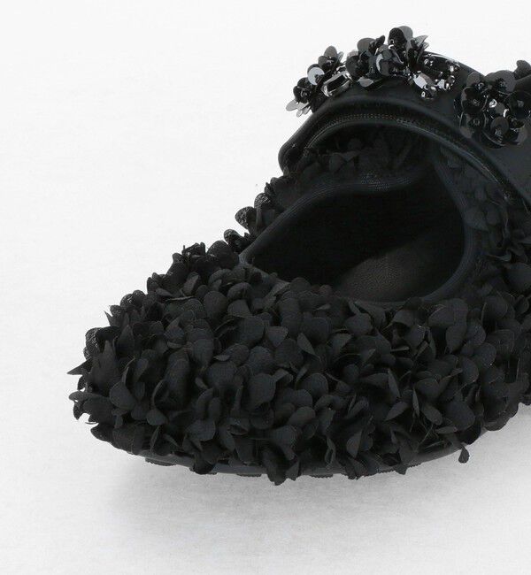 ODETTE E ODILE「＜SY＞ フラワービジューベルクロ フラット20&uarr;」|パンプス|