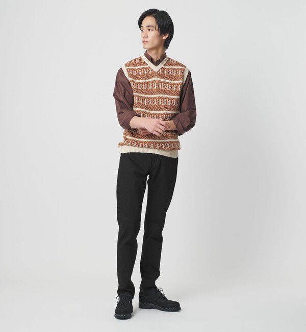 UNITED ARROWS「カイハラデニム ブラック スリムテーパード」|デニム|