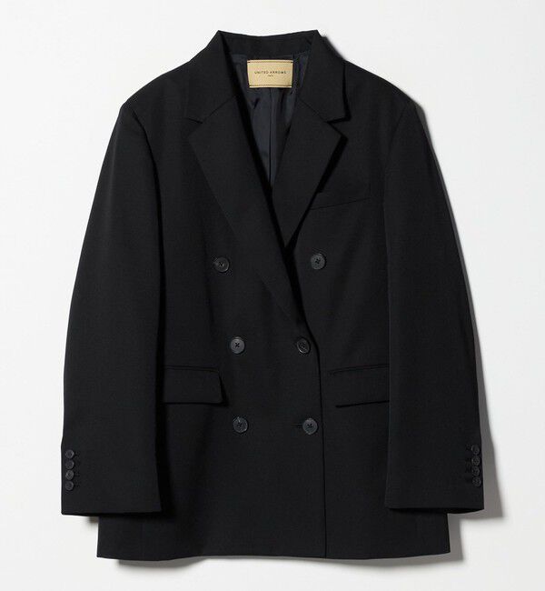 UNITED ARROWS「ギャバジン ジャケット」|テーラードジャケット|BLACK