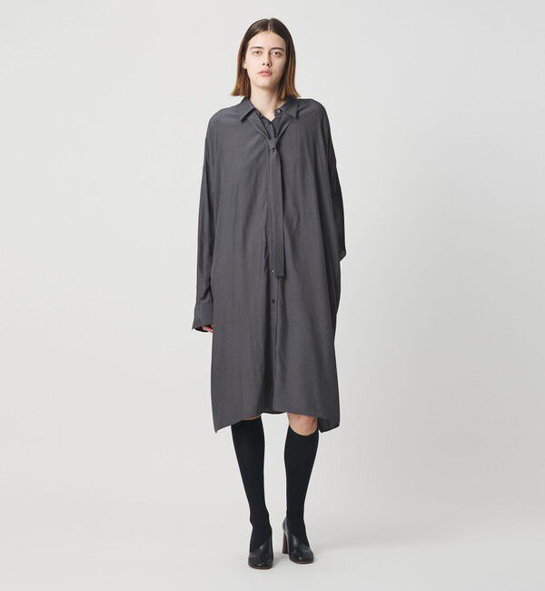 AEWEN MATOPH「＜AEWEN MATOPH＞ボウタイシャツワンピース ‐ ウォッシャブル ‐」|ワンピース|