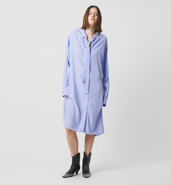 AEWEN MATOPH「＜AEWEN MATOPH＞ボウタイシャツワンピース ‐ ウォッシャブル ‐」|ワンピース|