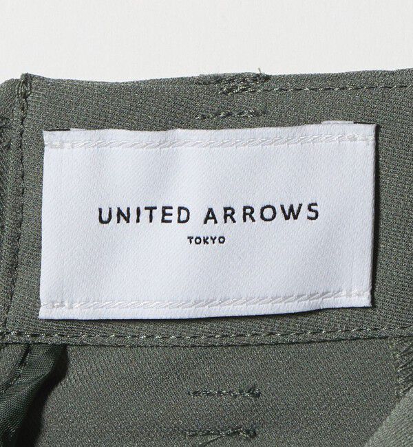 UNITED ARROWS「アセテートポリエステル ベイカースカート」|タイト|