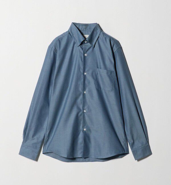 UNITED ARROWS green label relaxing「エブリット Cブラッシュド ヘリンボーン スナップ ボタンダウン シャツ -イージーアイロン・抗菌-」|シャツ・ブラウス|