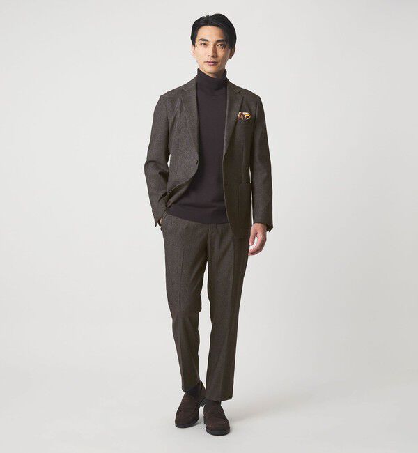 UNITED ARROWS green label relaxing「A+ ポリエステルツイード スタンダード イージー スラックス -ウォッシャブル・ストレッチ-」|スラックス|