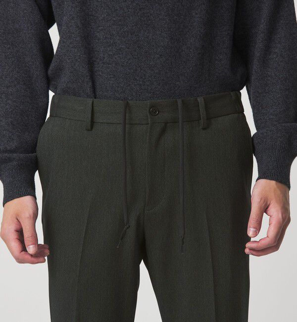 UNITED ARROWS green label relaxing「A+ ポリエステルツイード スタンダード イージー スラックス -ウォッシャブル・ストレッチ-」|スラックス|