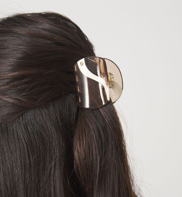 UNITED ARROWS green label relaxing「【WEB限定】マーブル ライン ヘアクリップ / バンズクリップ」|ヘアバンド|