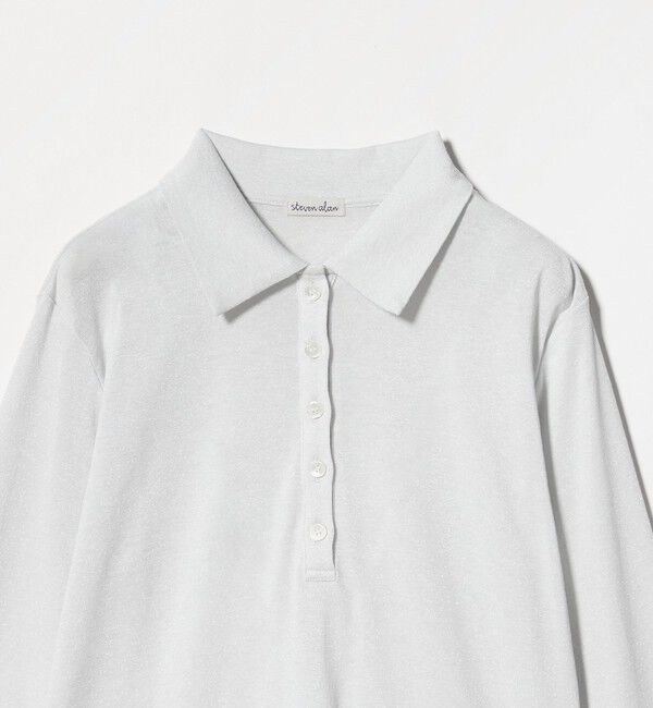 STEVEN ALAN「＜Steven Alan＞ラメ ジャージー ポロカットソー」|Tシャツ・カットソー|