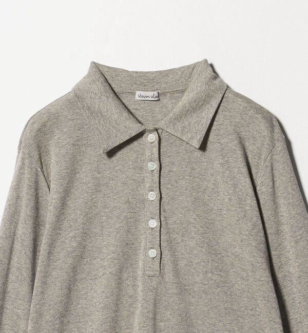 STEVEN ALAN「＜Steven Alan＞ラメ ジャージー ポロカットソー」|Tシャツ・カットソー|