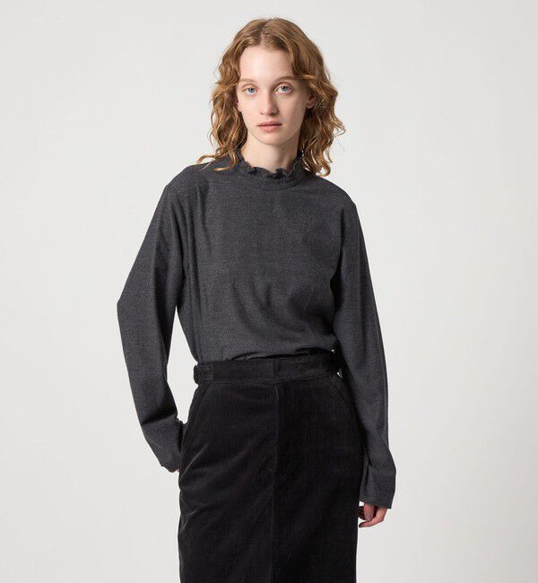 STEVEN ALAN「＜Steven Alan＞コットン ペプラム ブラウス」|チュニック|DK.GRAY