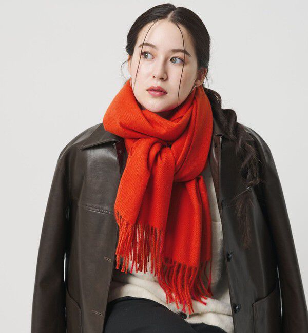 BEAUTY&YOUTH UNITED ARROWS「ソフト ソリッド ストール」|ストール|RED