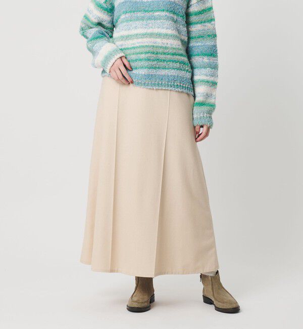 BEAUTY&YOUTH UNITED ARROWS「毛ポリエステル フランネル プレスフレアスカート」|フレア|