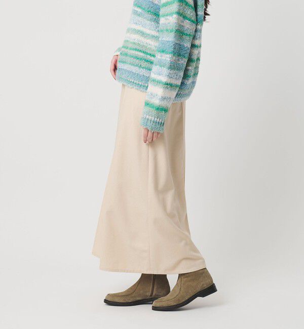 BEAUTY&YOUTH UNITED ARROWS「毛ポリエステル フランネル プレスフレアスカート」|フレア|