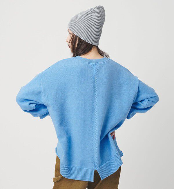 BEAUTY&YOUTH UNITED ARROWS「【WEB限定】スウェット&times;ニット コンビプルオーバー ウォッシャブル」|ニット・セーター|