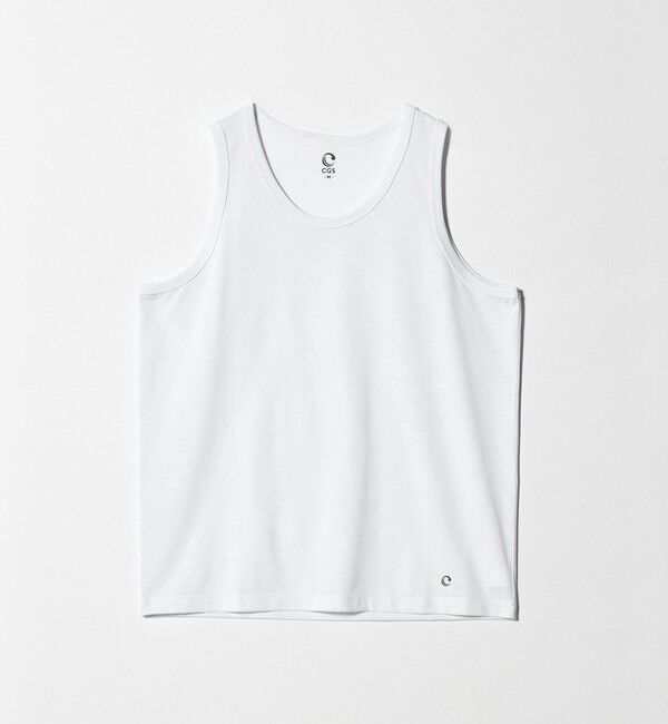 California General Store「＜CGS.＞リサイクル ポリエステル LUCK タンクトップ 吸水速乾 UV軽減」|タンクトップ|WHITE