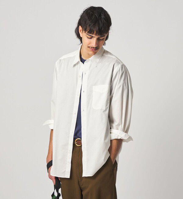 STEVEN ALAN「＜Steven Alan＞ 80 コンパクトヤーン ツイル レギュラーカラー シャツ NARROW」|シャツ・ブラウス|